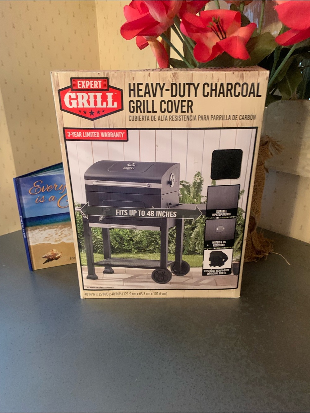Expert Grill, NEW IN PACKAGE, Heavy Duty charcoal grill cover, BLACK.